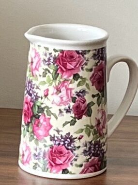 Vintage English Pink Rose Small Creamer